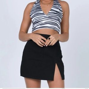 Princess Polly Lola Mini Skirt Black